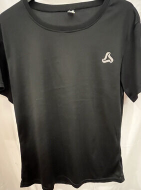 Silkworld Men's Dri-Fit Running Shirt Large Gray Performance Athletic Stretch Te